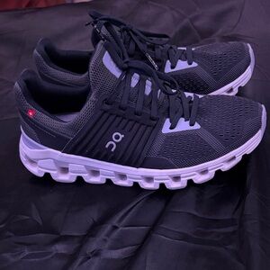On Running Men's Cloudnova Black and White Athletic Shoes